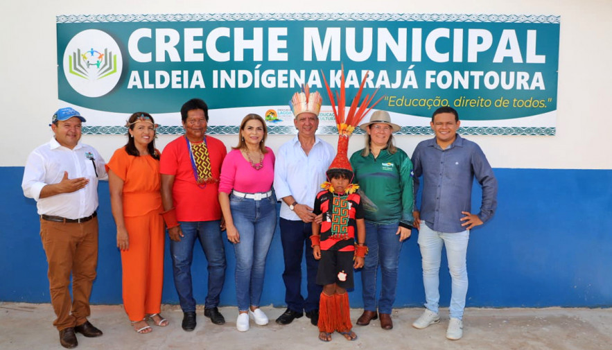 Governador em exercício prestigia inauguração de creche em aldeia