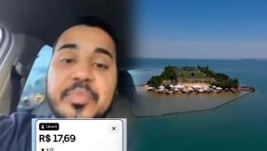 Pedido de Uber do meio do Lago de Palmas viraliza e diverte internautas