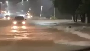 Vídeo flagra mulher sendo arrastada por enxurrada em Gurupi 