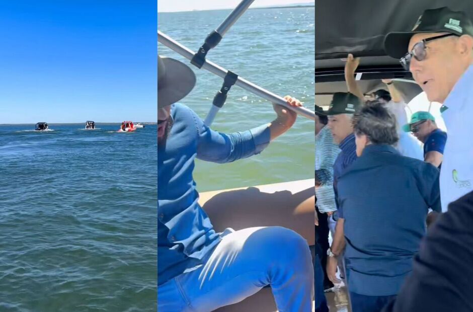Com emoção: deputados do TO enfrentam banzeiro e susto em travessia de lago  
