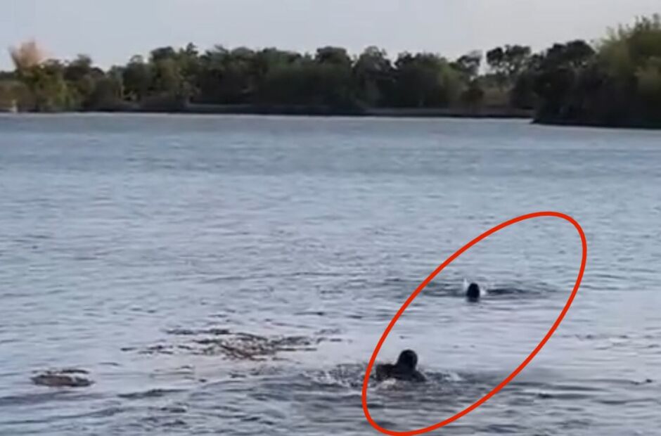 Vídeo mostra momento em que policial de folga salva vítima de afogamento 