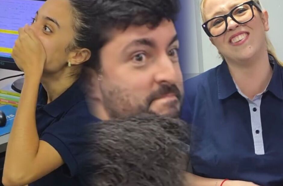 Funcion&aacute;rios tiram o chefe no "amigo secreto" e v&iacute;deo com as rea&ccedil;&otilde;es deles viraliza