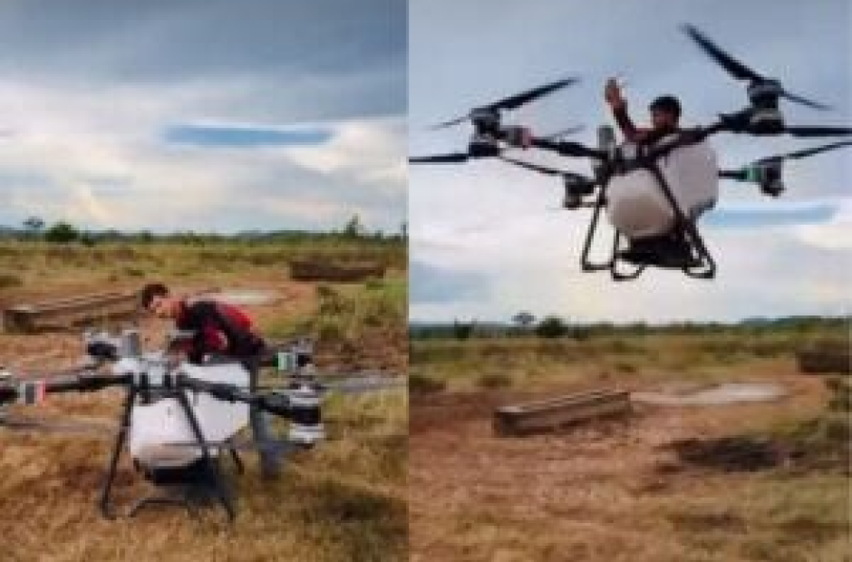 V&iacute;deo mostra homem voando em drone agr&iacute;cola e imagem divide opini&otilde;es 